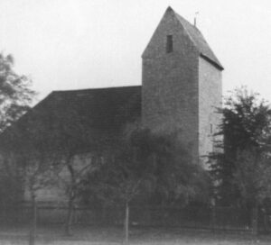 Kapelle, Ansicht von Nordwesten, um 1953