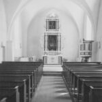 Kirche, Blick zum Altar, Foto: Ernst Witt, Hannover, August 1958