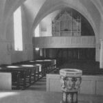 Kirche, Blick zur Orgel, Foto: Ernst Witt, Hannover, August 1958