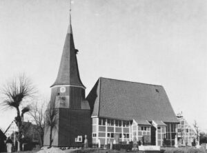 Kirche, Ansicht von Südwesten, vor 1965
