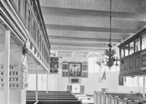 Kirche, Blick zum Altar, 1959