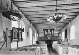 Kirche, Blick zur Orgel, vor 1965