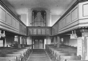 Kirche, Blick zur Orgel, 1959