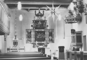 Kirche Hollern, Blick zum Altar, 1982