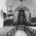 Kirche, Blick zum Altar, Foto: Ernst Witt, Hannover, August 1966