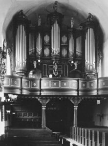 Kirche, Blick zur Orgel, vor 1948