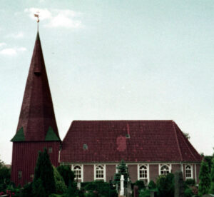 Kirche, Ansicht von Süden, Foto: P. Greve, Jöllenbeck (?), 1982