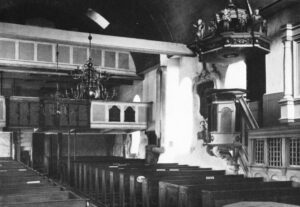 Kirche, Blick zur Orgel, vor 1956