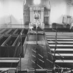 Kirche, Blick zum Altar (von der Empore aus), Foto: Ernst Witt, Hannover, August 1954