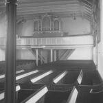 Kirche, Blick zur Orgel, Foto: Ernst Witt, Hannover, August 1954