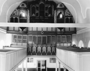 Kirche, Blick zur Orgel, 1968 (?)