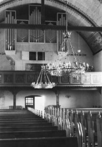 Kirche, Blick zur Orgel, nach 1957
