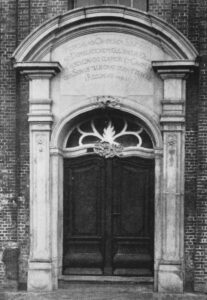 Kirche, Nordseite, Portal, vor 1956