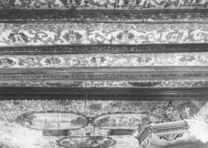 Kirche, Chor, Schiff, Decke (Ausschnitt), Foto: Ernst Witt, Hannover, 1962