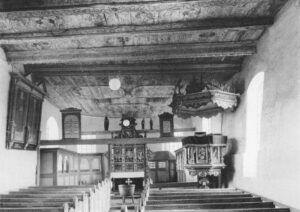 Kirche, Blick zum Altar, vor 1956