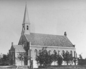 Kirche, Außenansicht, um 1900