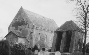 Kirche, Ansicht von Südwesten, um 1956