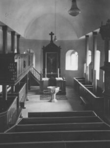 Kirche, Blick zum Altar, nach 1900, vor 1973