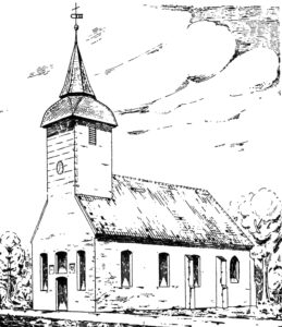 Kirche, Ansicht von Südwesten, vor 1902