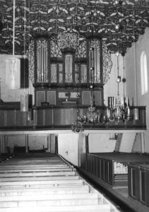 Kirche, Blick zur Orgel, 1978, Fotograf: Winter