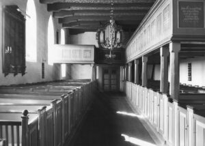 Kirche, Blick zur Orgel, vor 1956