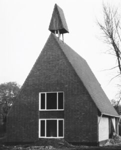 Kirche, Ansicht von Südwesten, um 1954