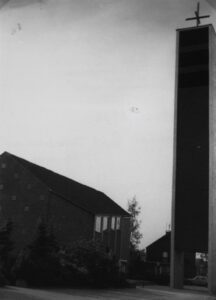 Kirche, Ansicht von Südosten, 1980