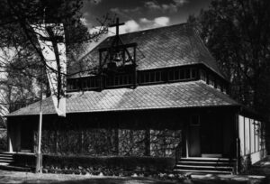 Kirche, Ansicht von Südwesten, 1980