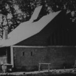 Kirche, Ansicht von Südosten, Kirche im Bau, 1951