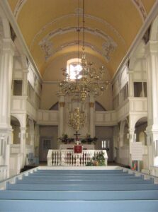 Gartow, Kirche, Innenraum, Blick zum Altar