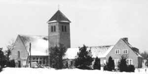 Handeloh, Kirche und Gemeindehaus Rohbau, Pfarrhaus