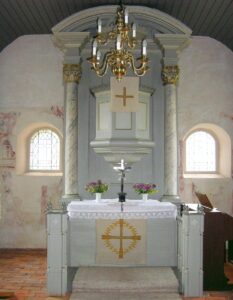 Holtorf, Kirche, Innenraum, Kanzelaltar