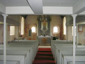 Holtorf, Kirche, Innenraum, Blick zum Altar