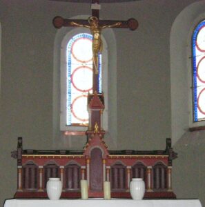 Kapern, Kirche, Innenraum, Altarretabel