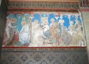 Kapern, Kirche, Innenraum, Wandgemälde