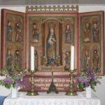 Kolborn, Kapelle, innen, Altarretabel