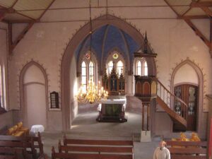 Krummasel, Kirche, Innenraum, Altarraum