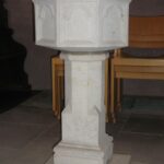 Krummasel, Kirche, Innenraum, Taufe