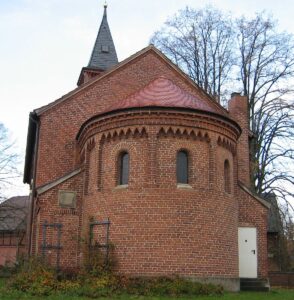 Küsten, Kirche, Außenansicht, Chorapsis