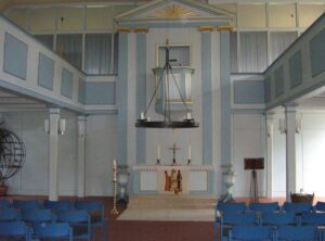 Langendorf, Kirche, Innenraum, Kanzelaltar