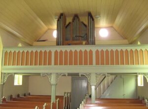 Lenzen, Kapelle, Innenraum, Orgel