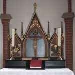 Lomitz, Kapelle, Innenraum, Altarretabel