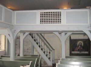 Luckau, Kapelle, Innenraum, Empore