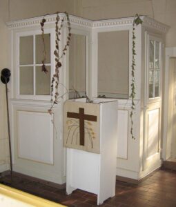 Meetschow, Kapelle, Innenraum, Prieche
