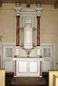 Meetschow, Kapelle, Innenraum, Altar