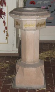 Meetschow, Kapelle, Innenraum, Taufe