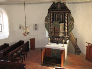 Meuchefitz, Kirche, Innenraum, Altarraum