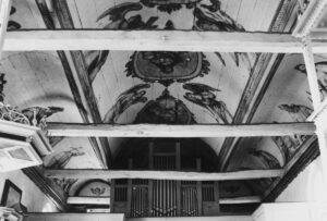 Moisburg, Kirche, Innen, Deckengemälde, Orgel