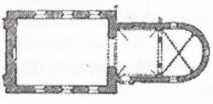 Tostedt, alte Kirche, Grundriss