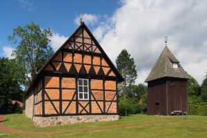 Undeloh, Kirche, Kirchturm, Außenansicht